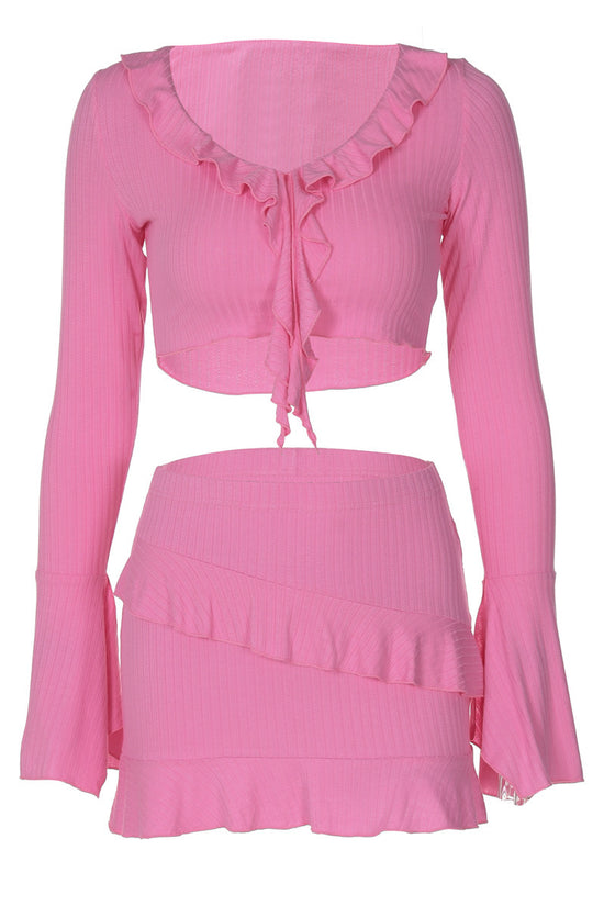 Roselle Ruffle Two-Piece Set