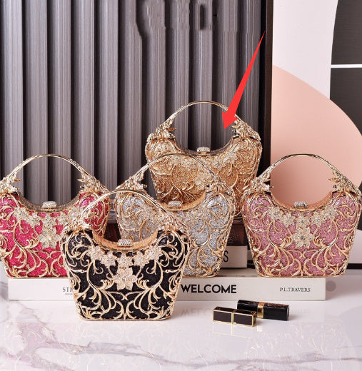 Regalia Bloom Crystal Clutch