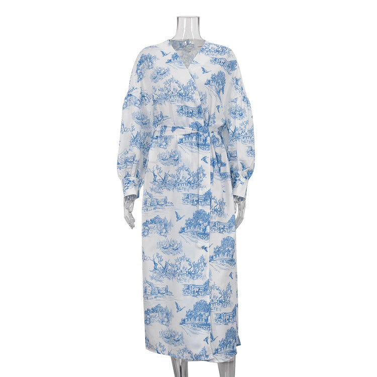 Vintage Scripta Wrap Dress