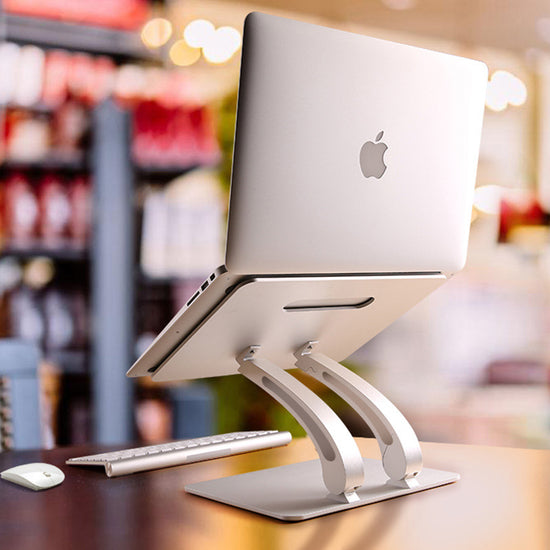 Foldable Laptop & Tablet Stand – Adjustable Height with Cooling Design