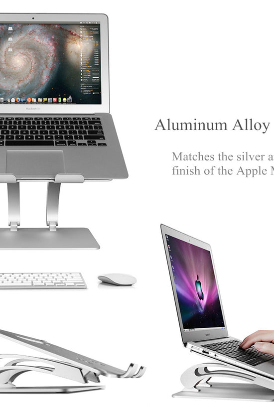 Foldable Laptop & Tablet Stand – Adjustable Height with Cooling Design
