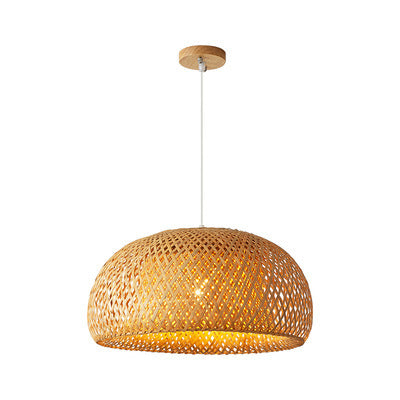 ZenWeave Handcrafted Bamboo Serenity Pendant Light