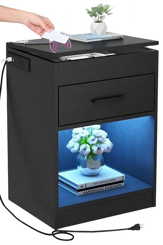 Nightstand with RFID Lock