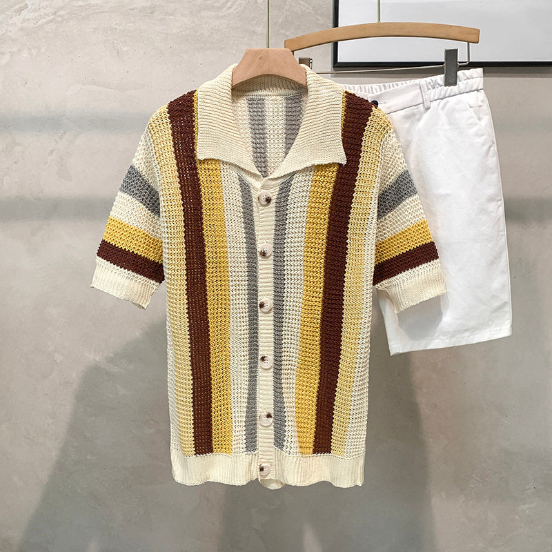VibeLine Dopamine Stripe Shirt