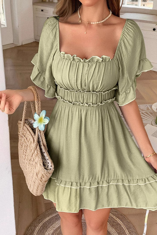 Tidal Whisper Wrap Dress