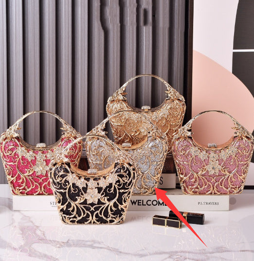 Regalia Bloom Crystal Clutch