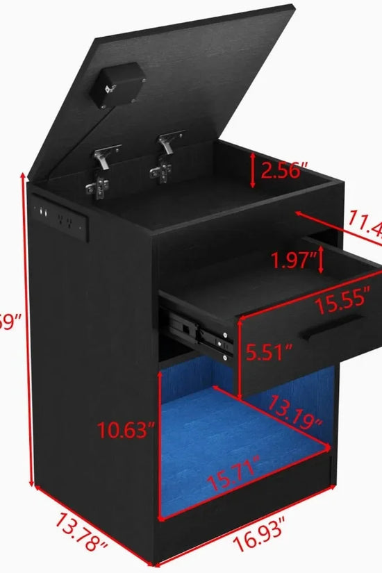 Nightstand with RFID Lock