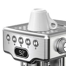 Geek Chef 20‑Bar Stainless Steel Espresso Machine with Built‑In Milk Frother – 1.8 L Home Coffee Maker for Lattes, Cappuccinos & Macchiatos