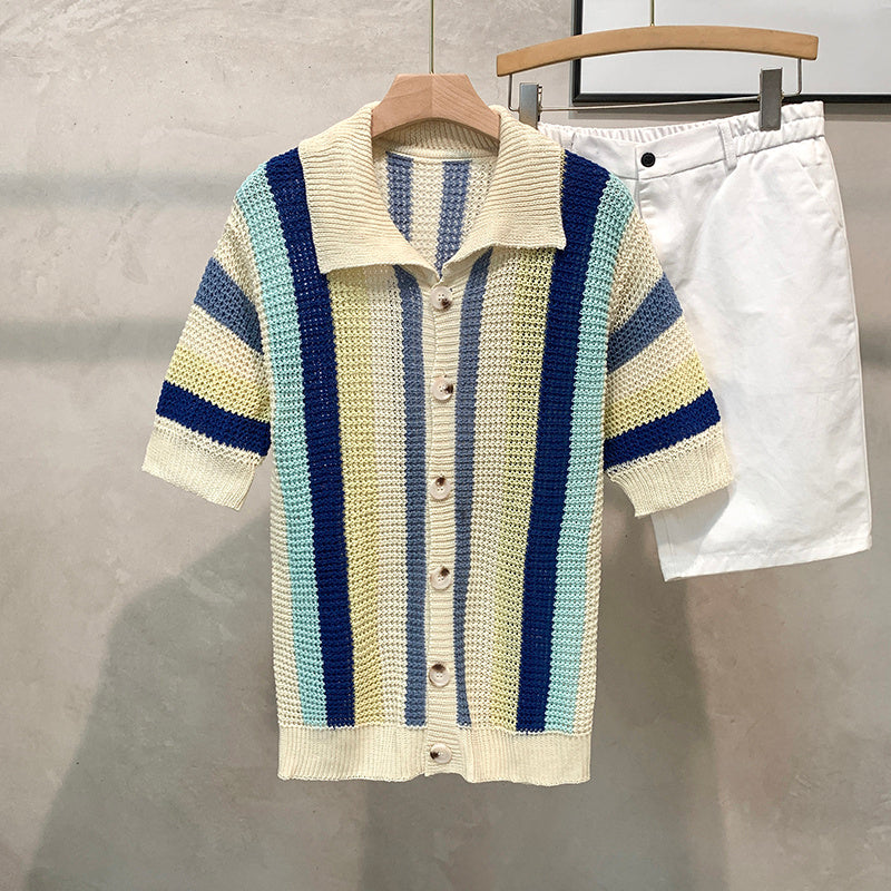 VibeLine Dopamine Stripe Shirt