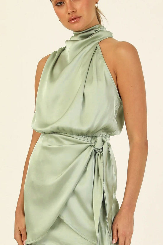 Luna Knot Halter Dress
