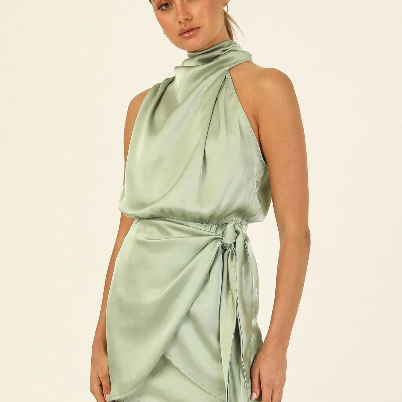Luna Knot Halter Dress