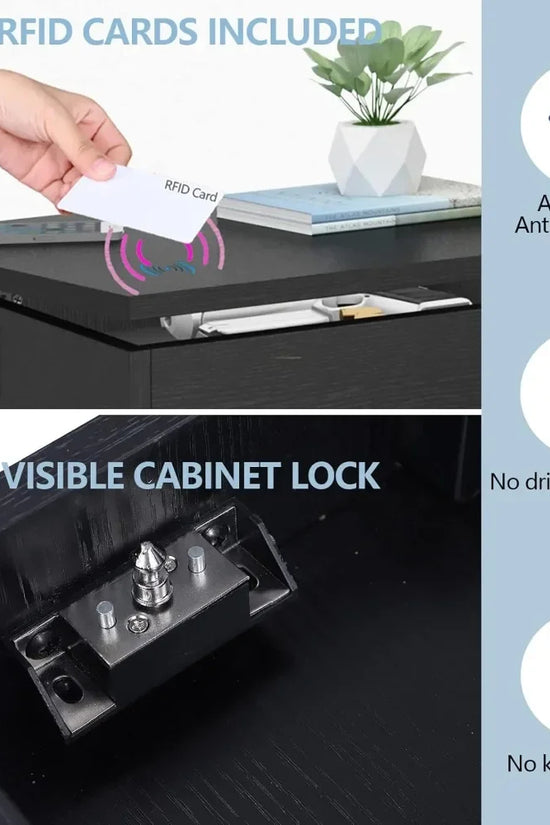 Nightstand with RFID Lock