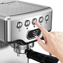 Geek Chef 20‑Bar Stainless Steel Espresso Machine with Built‑In Milk Frother – 1.8 L Home Coffee Maker for Lattes, Cappuccinos & Macchiatos