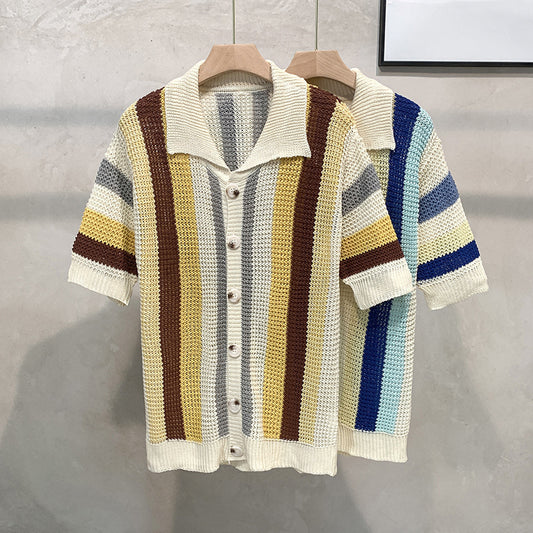 VibeLine Dopamine Stripe Shirt