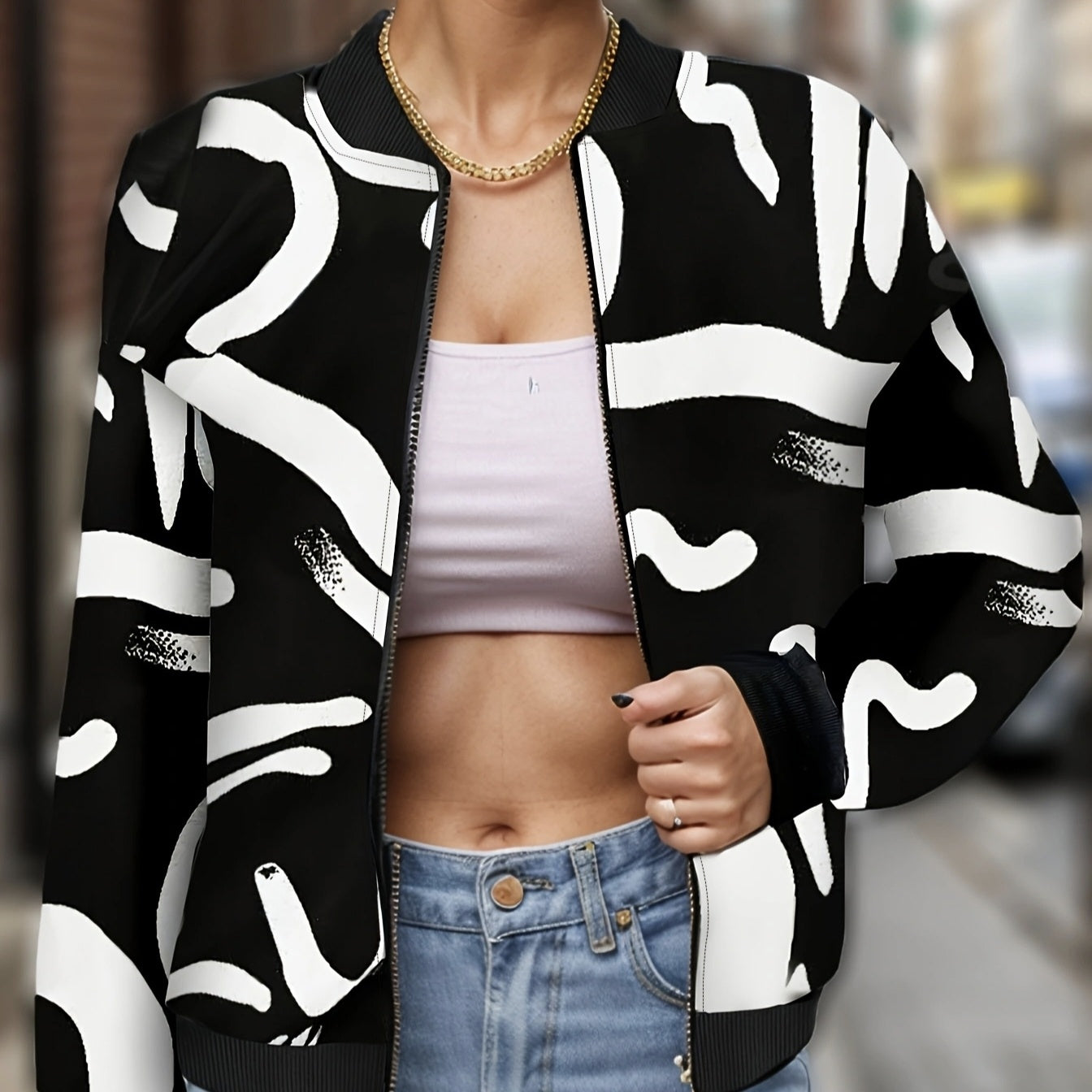 Versa Vogue Print Blazer