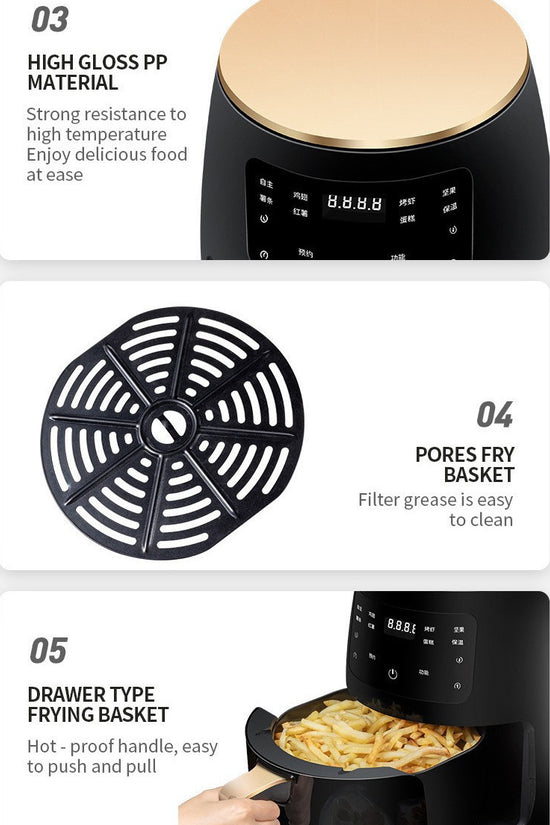 Smart Fryer for Effortless Home Cooking