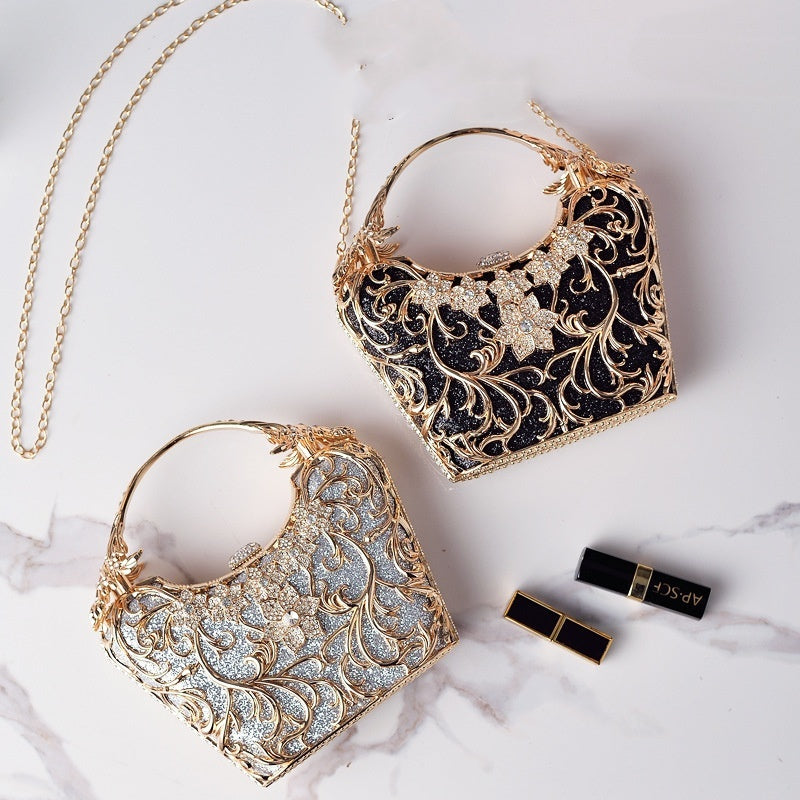 Regalia Bloom Crystal Clutch
