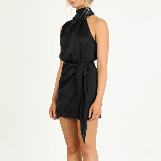 Luna Knot Halter Dress