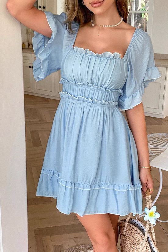 Tidal Whisper Wrap Dress