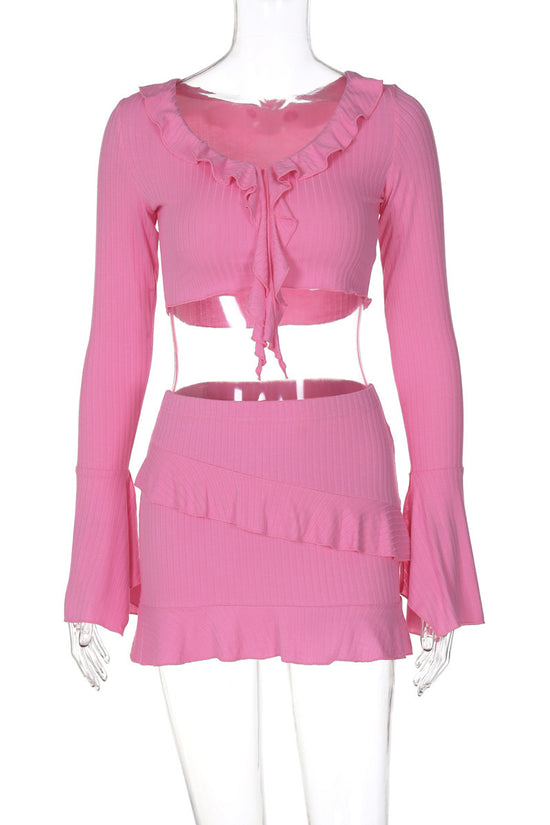 Roselle Ruffle Two-Piece Set