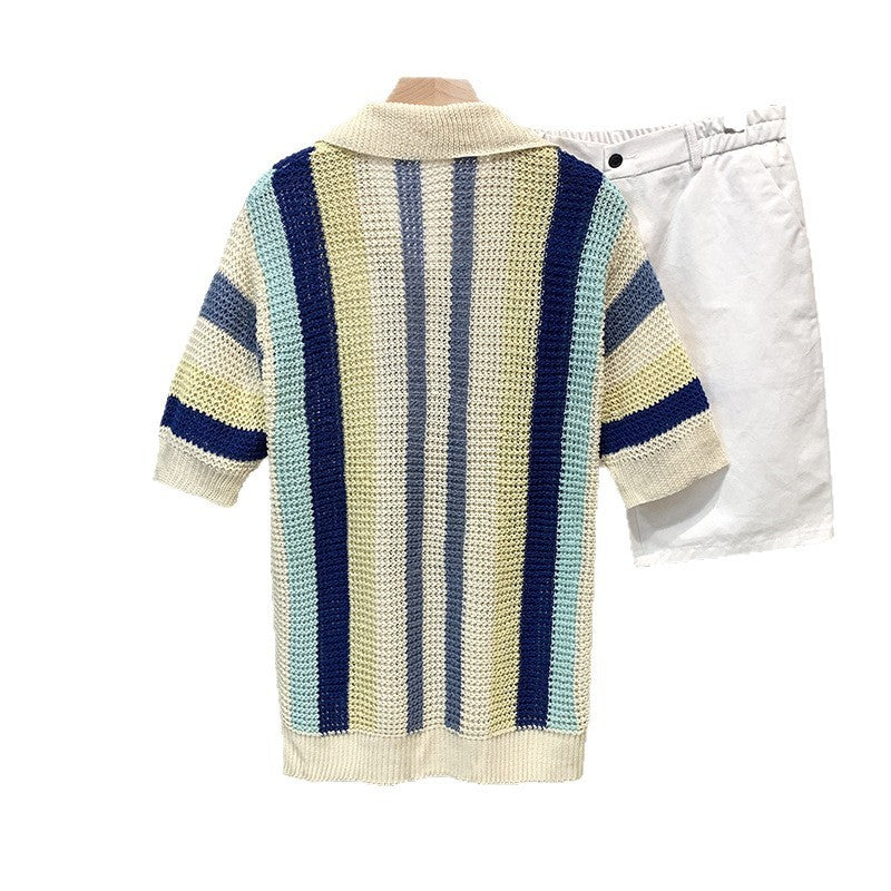 VibeLine Dopamine Stripe Shirt